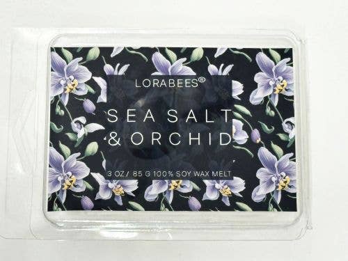 Lorabees - Sea Salt Orchid Cottagecore Noire 100% Soy Wax Melt Tart