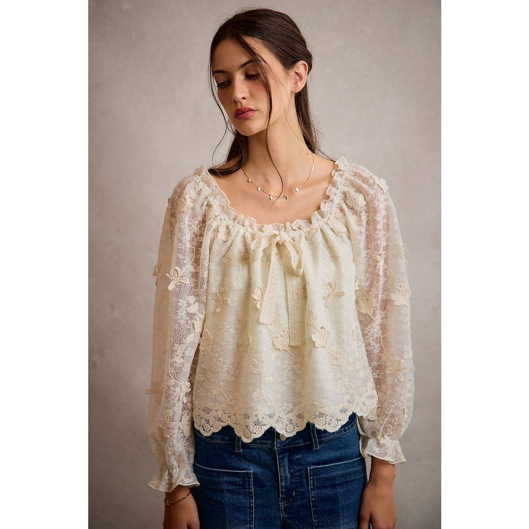 The Flora Lace Blouse