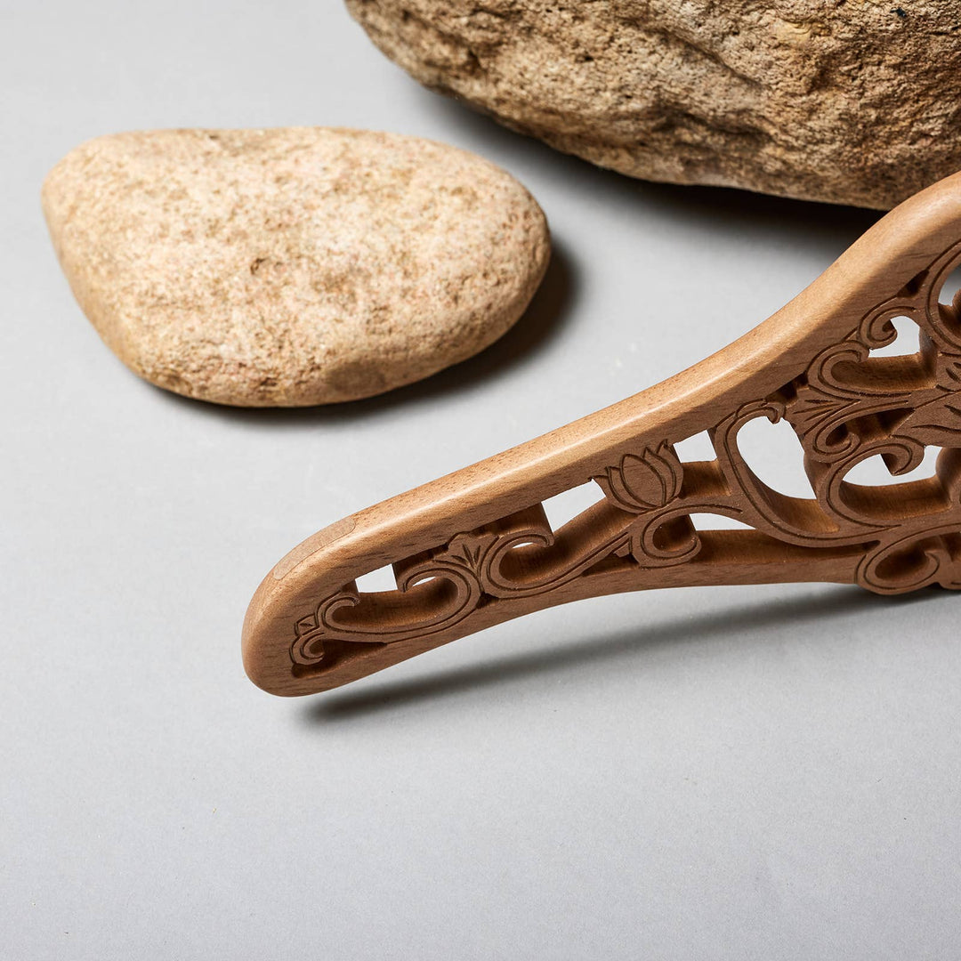 Radiant Home Products - Lotus Wood Designer Hanger -Multiple Sizes & crystals