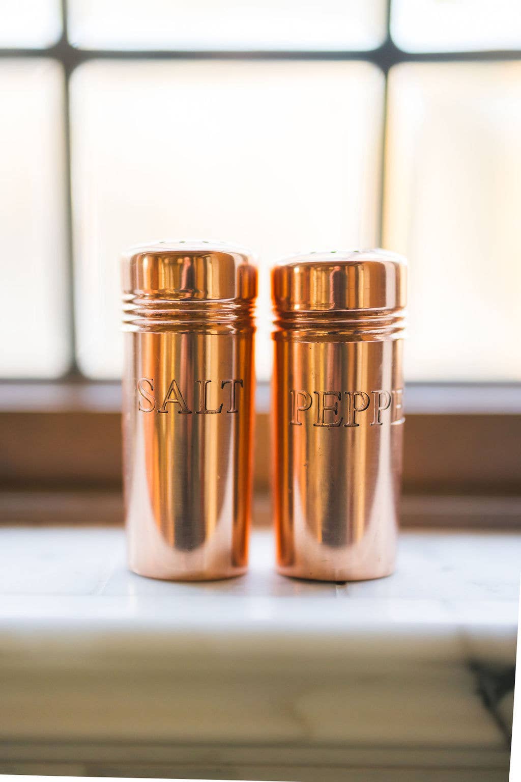 Copper Salt &amp; Pepper Shakers