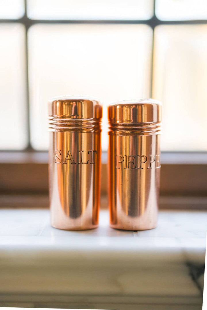 Copper Salt &amp; Pepper Shakers