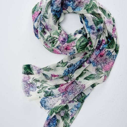 Fable England - Hydrangea Light Weight Scarf
