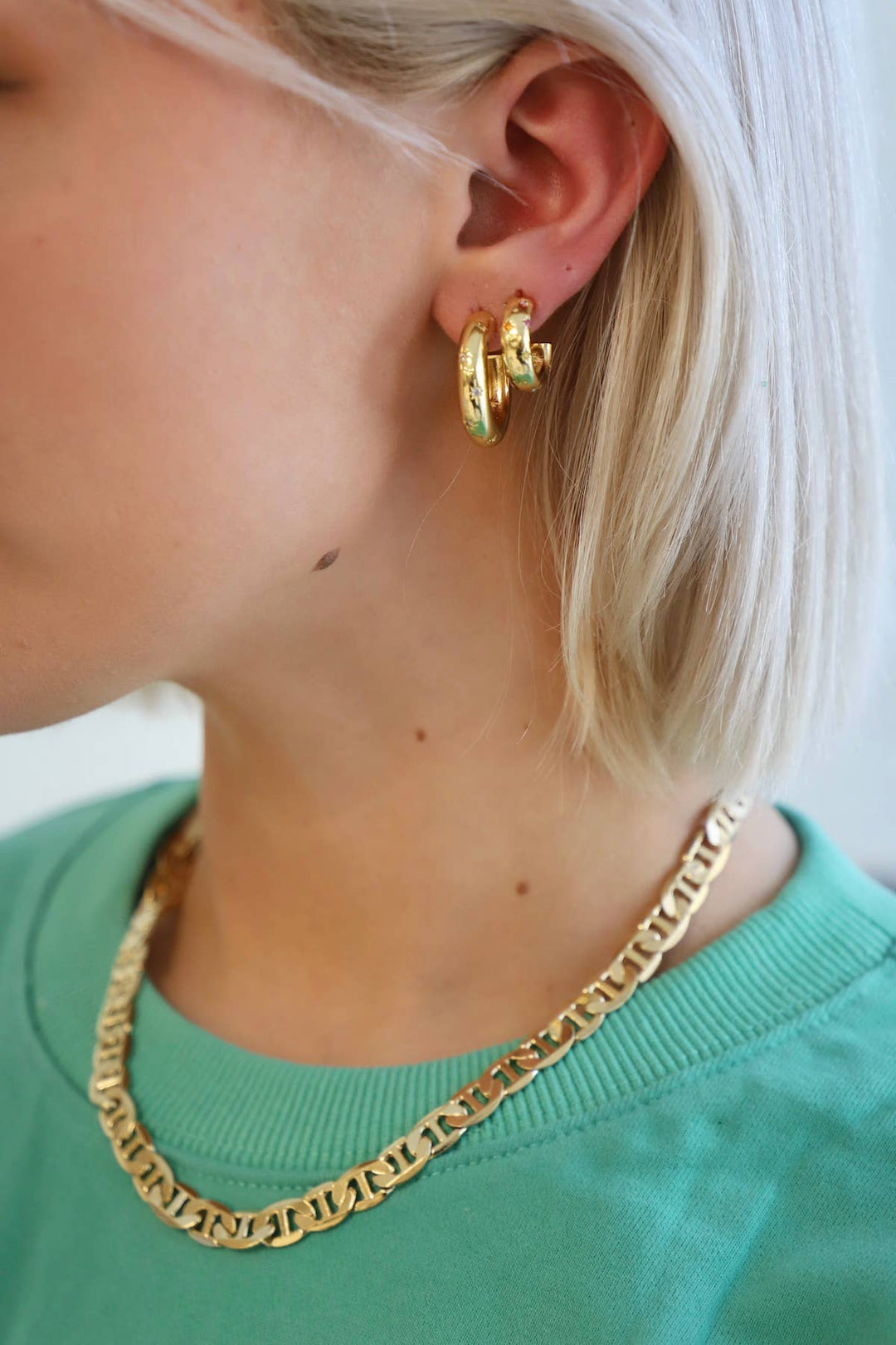 Katie Waltman Jewelry - PENNY CZ STAR HOOP