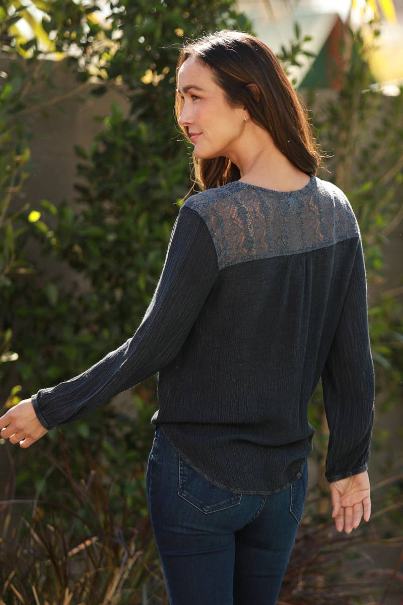 Asis Tie-Waist Embroidered Blouse