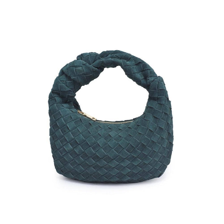 Moda Luxe - Autumn Woven Genuine Suede Leather Clutch
