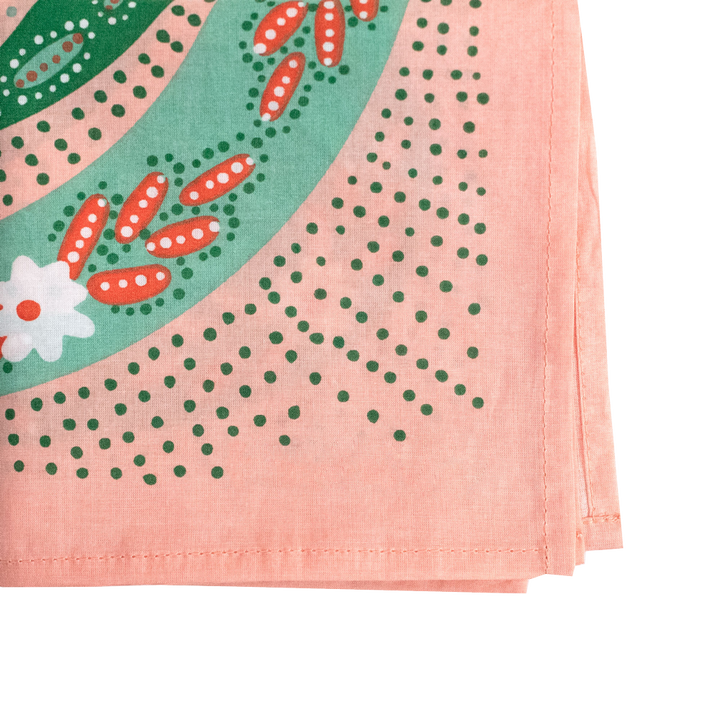 Handker Bandanas - No. 069 Snakes Pink