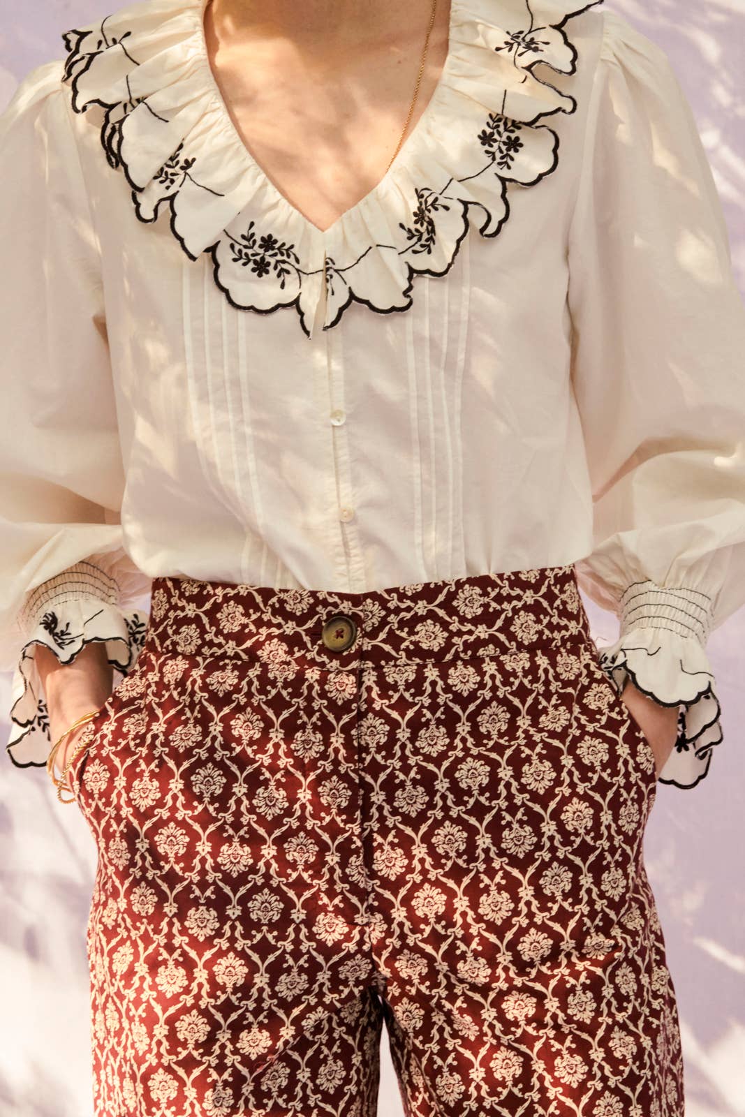 Margarita Blouse Ecru: Medium