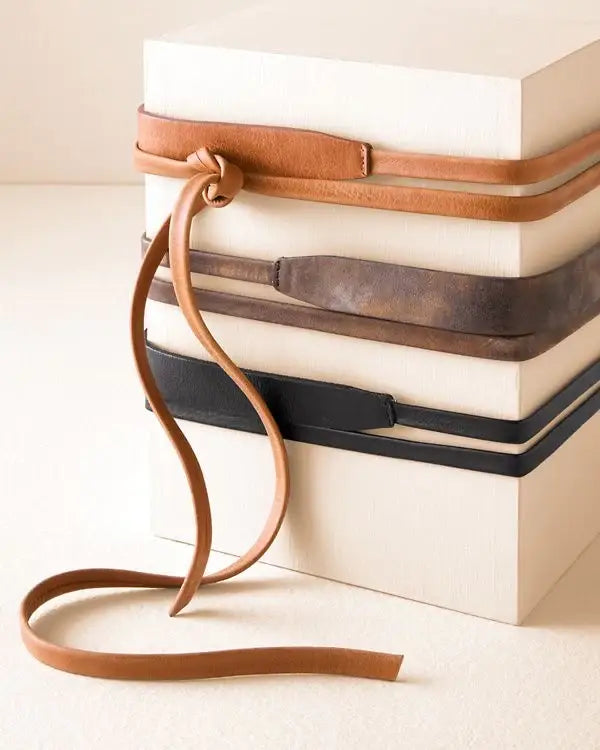 ADA Collection Belts - Skinny Wrap Belt - Black