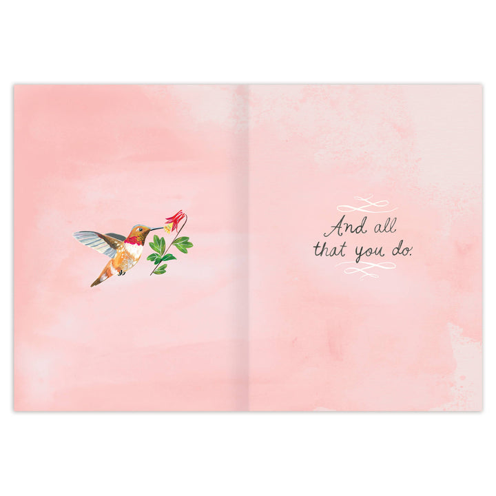 Biely & Shoaf - Grateful Hummingbird Thank You Card