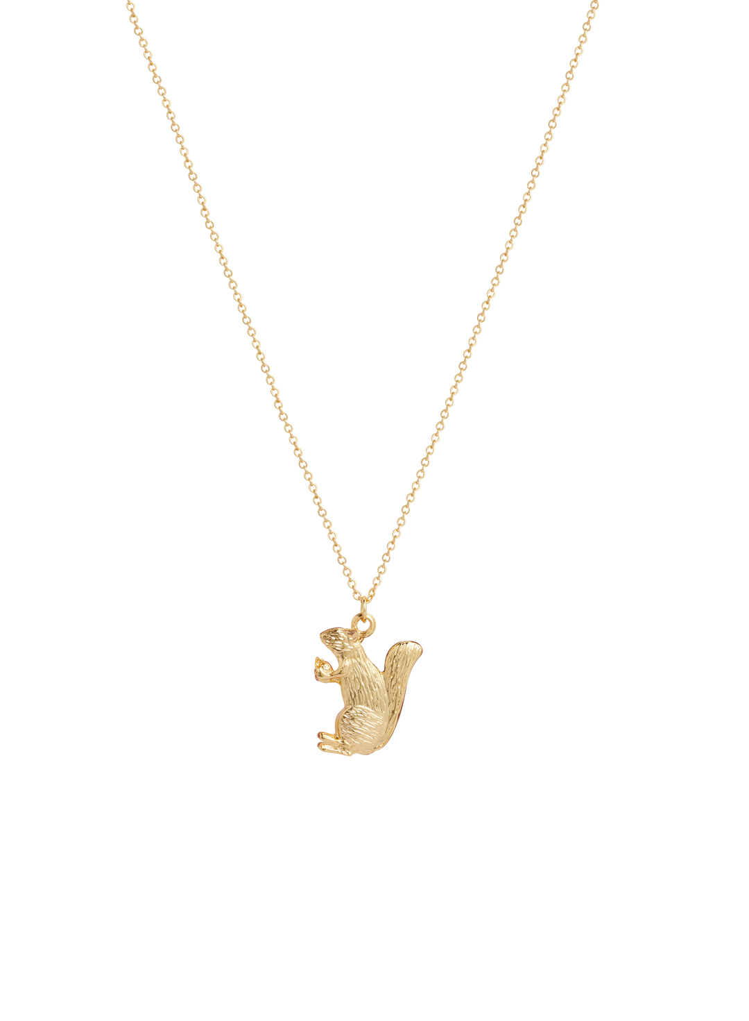 Fable England - FABLE Cheeky Squirrel Short Necklace