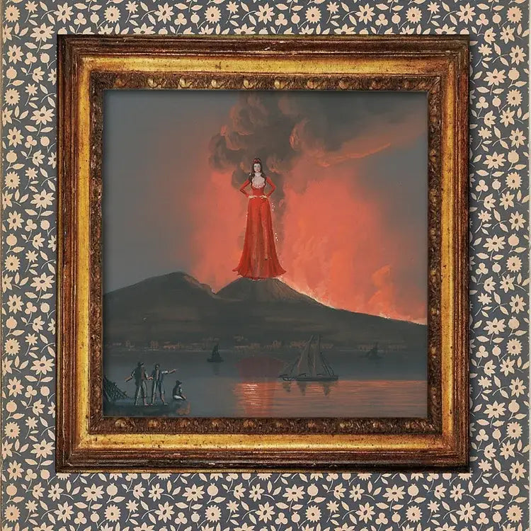 The Mansion Girls - Volcano Vanda. Fine Art Print. 8"x8"