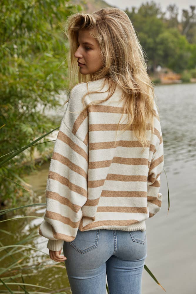 DAVIS STRIPED SWEATER