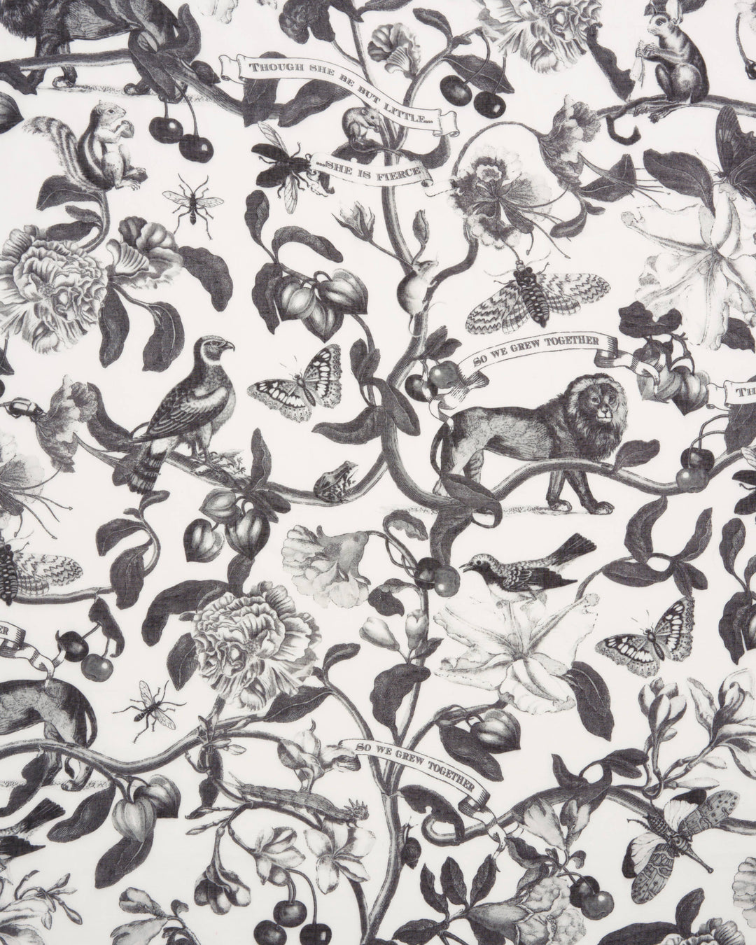 Fable England - FABLE Tree Of Life Vintage Monochrome Lightweight Scarf