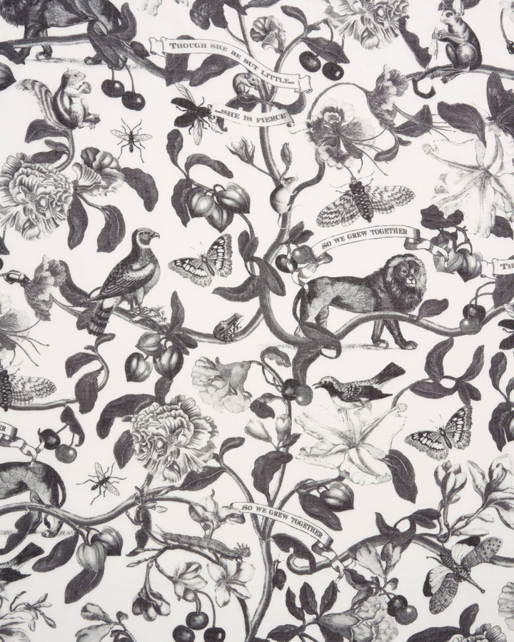 Fable England - FABLE Tree Of Life Vintage Monochrome Lightweight Scarf