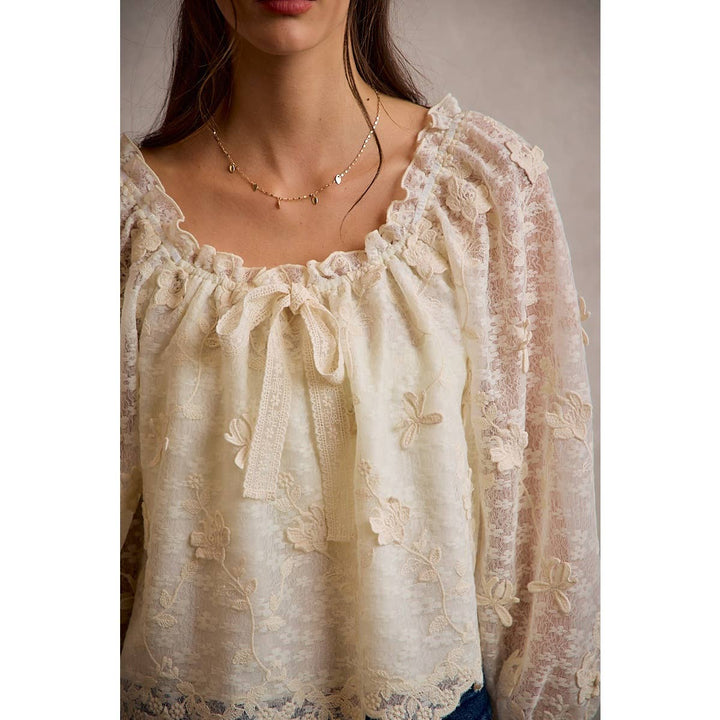 The Flora Lace Blouse