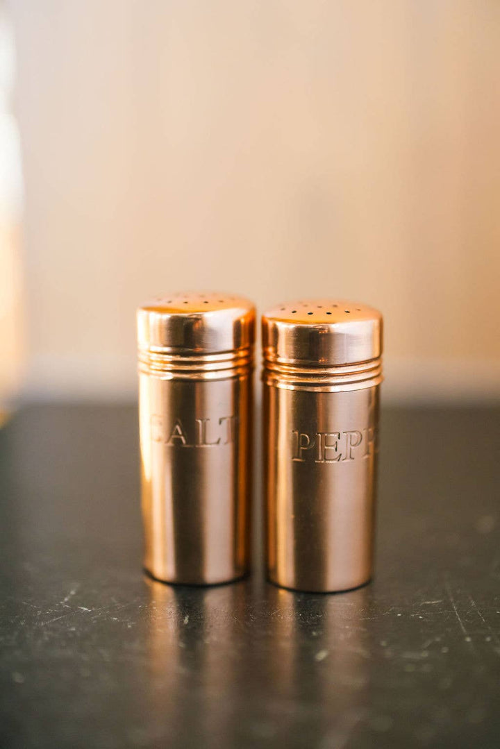 Copper Salt &amp; Pepper Shakers