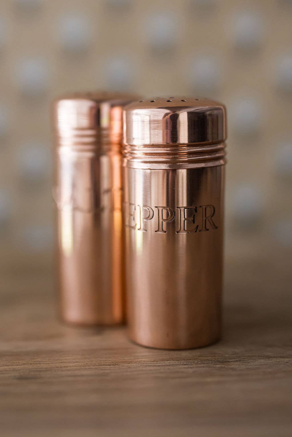Copper Salt &amp; Pepper Shakers