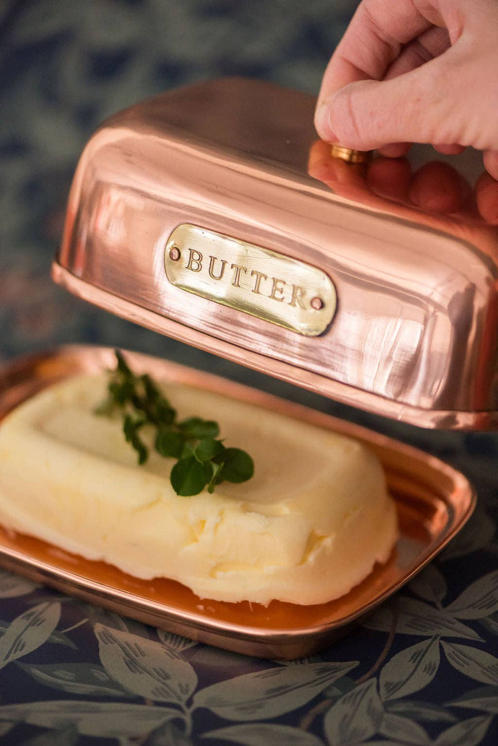 The Heirloom Copper Butter Dish