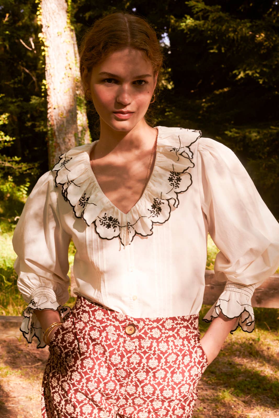 Margarita Blouse Ecru: Medium
