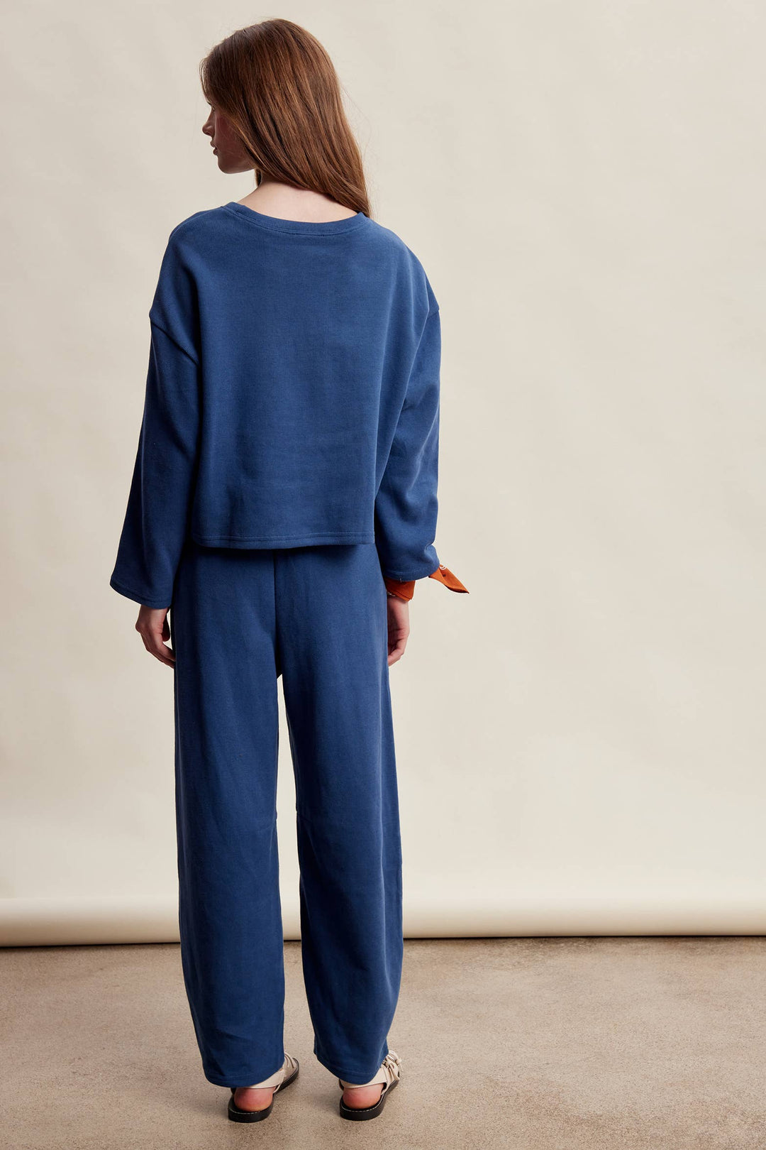PRE-ORDER-Relaxed Stretch Cotton Knit Lounge Set