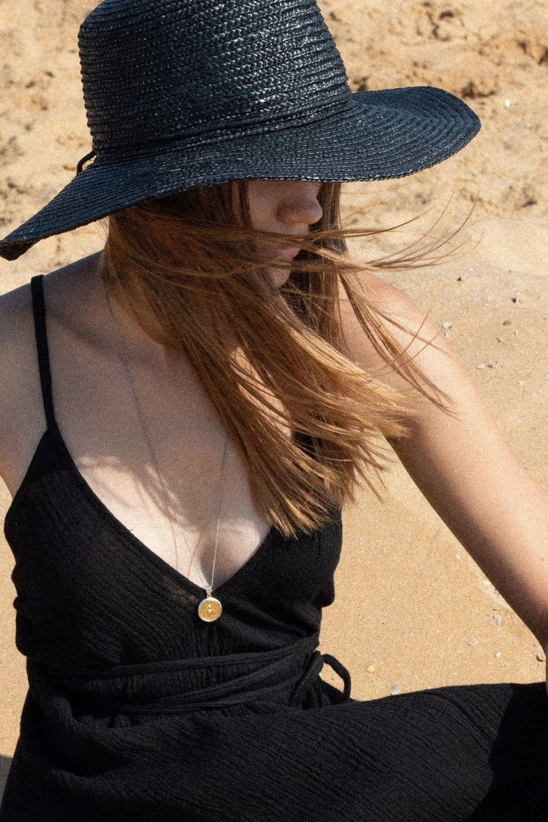 Sage Maxi Dress - Black | 100% Turkish Cotton Beach Dress resortwear- ON SALE