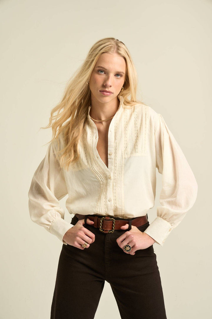Sonmer Alexa Blouse — Ecru