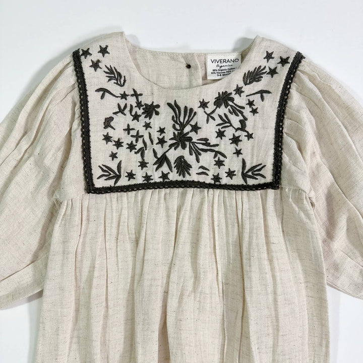 Embroidered Linen Jumpsuit Baby Romper (Organic)