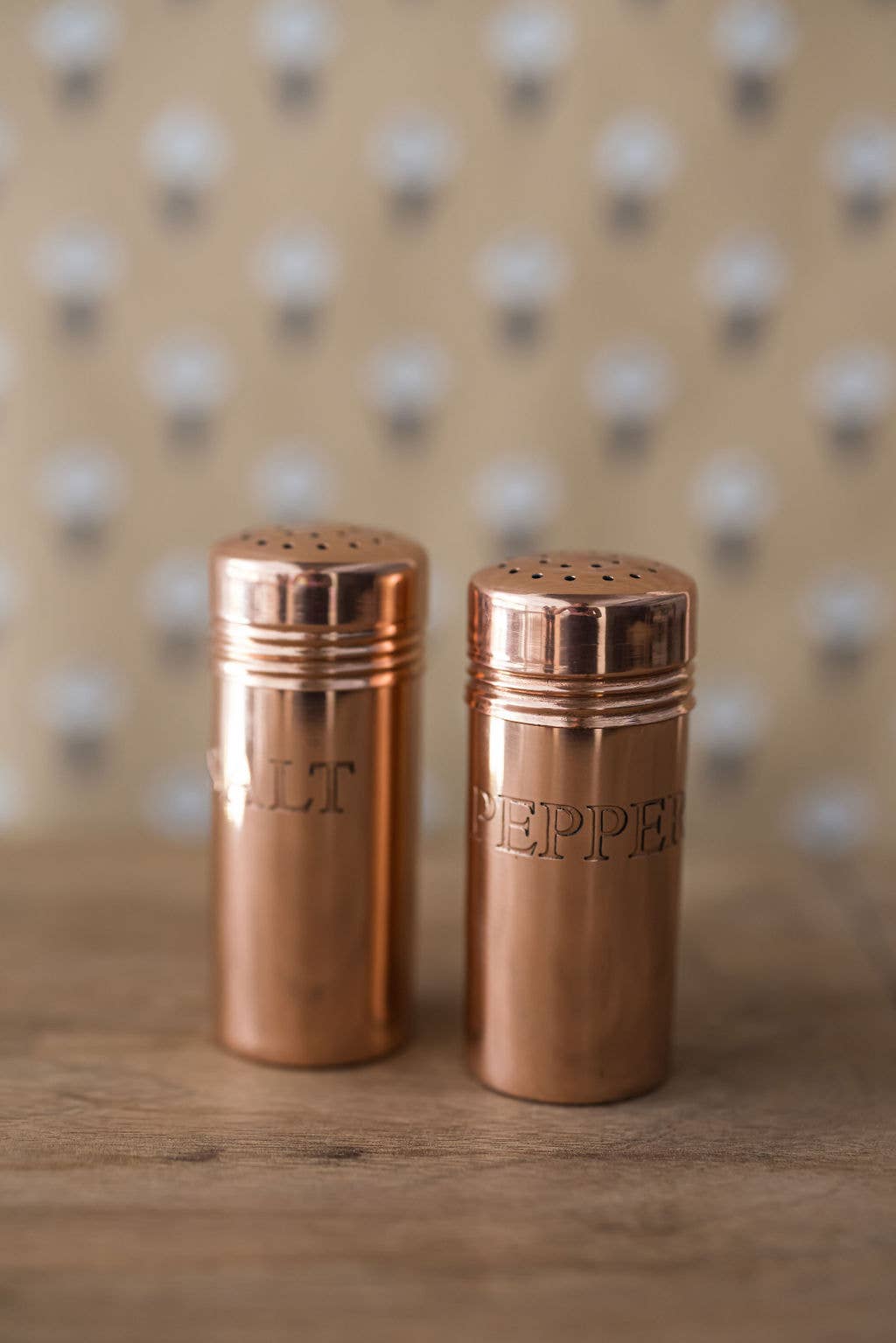 Copper Salt &amp; Pepper Shakers