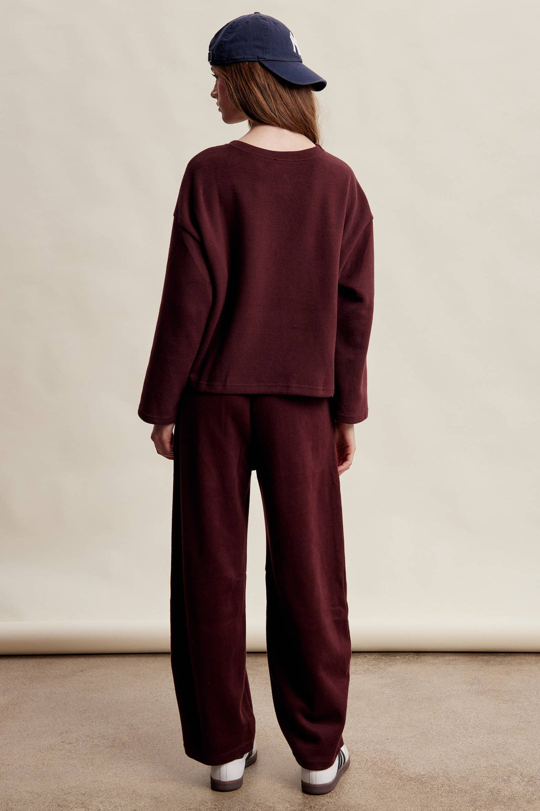 PRE-ORDER-Relaxed Stretch Cotton Knit Lounge Set
