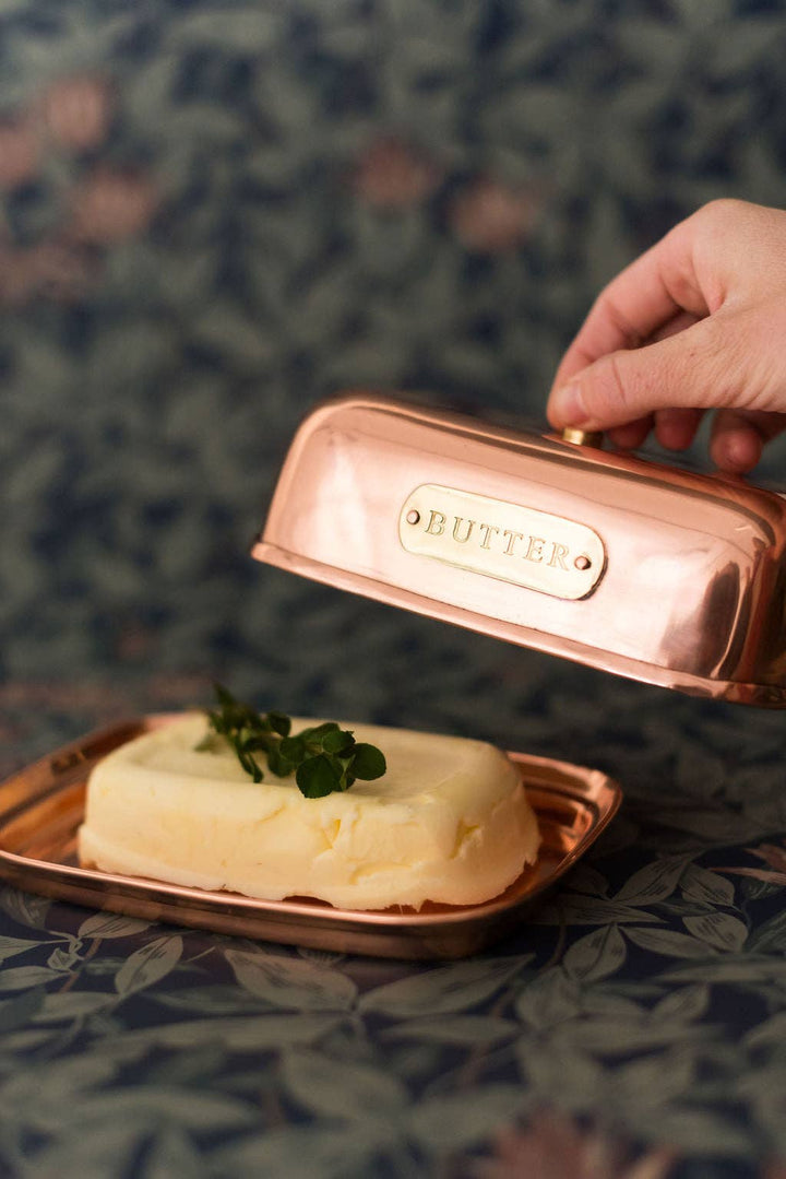 The Heirloom Copper Butter Dish