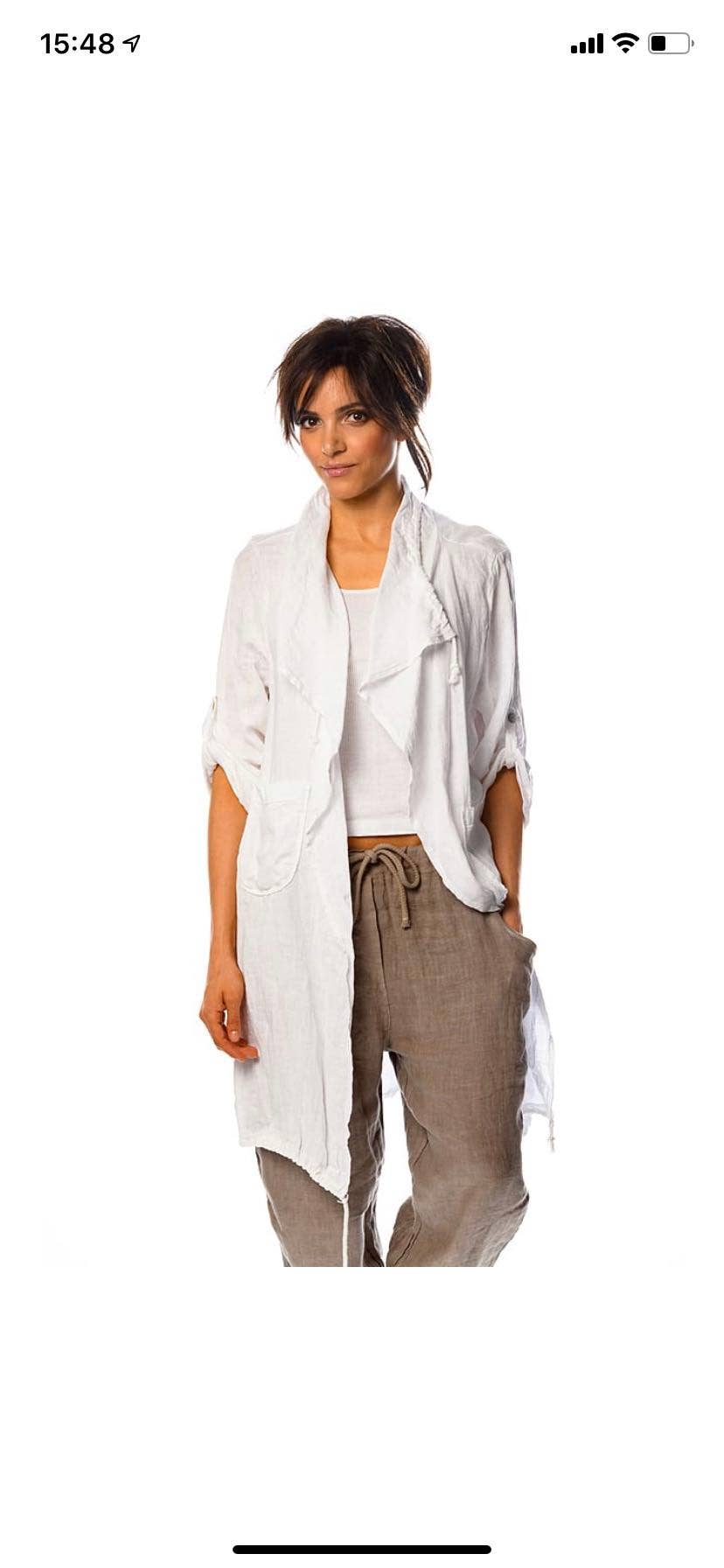 LÉA &amp; LUC - 100% Linen Vest REF. 9679