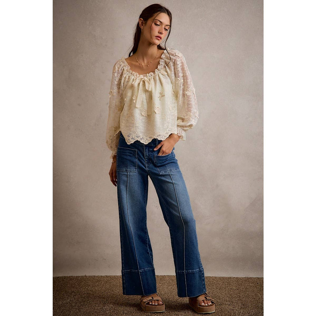 The Flora Lace Blouse