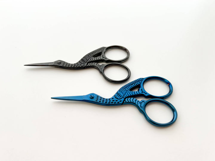 Matryoshka Doll Shop - Embroidery stork scissors, small bird scissors
