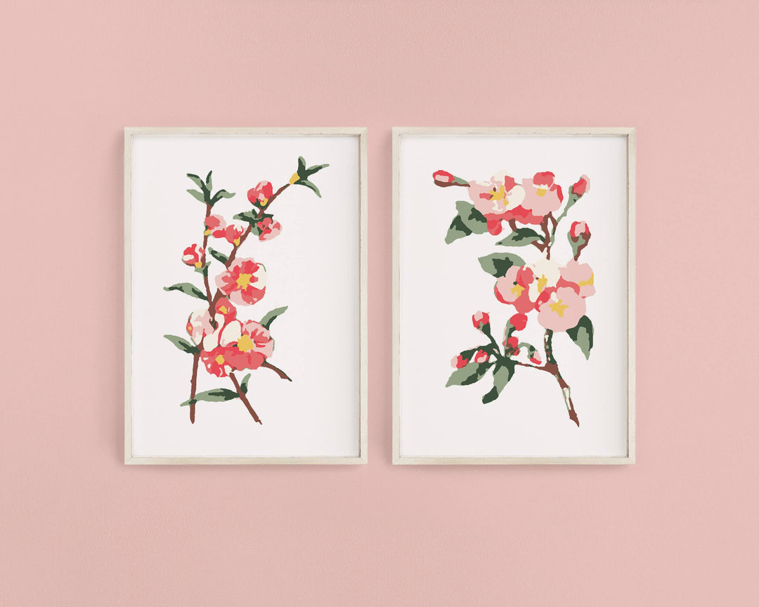 Cate Paper Co. - Cherry Blossoms Paint-By-Numbers kit