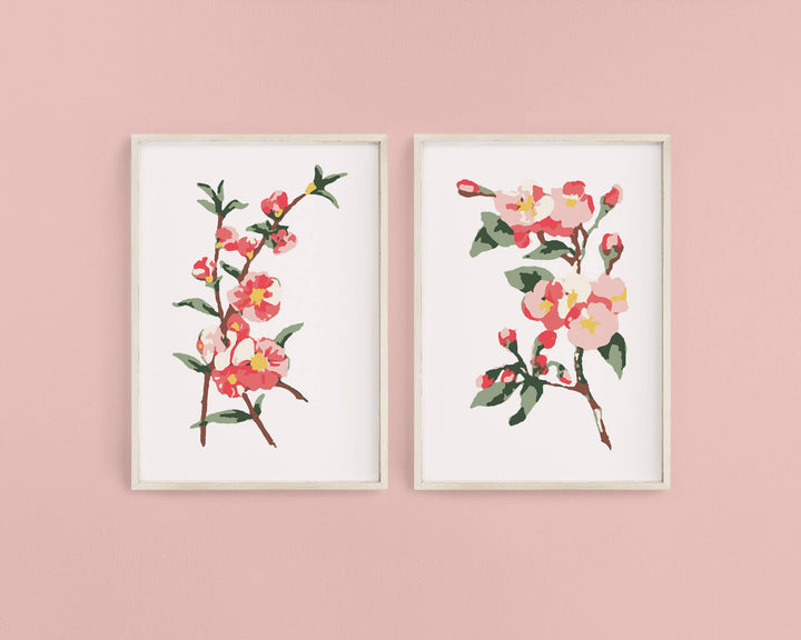 Cate Paper Co. - Cherry Blossoms Paint-By-Numbers kit