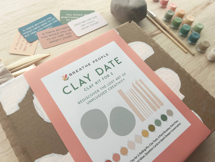 Breathe People - Deluxe Clay Date Activity Kit- Clay Kit for Two