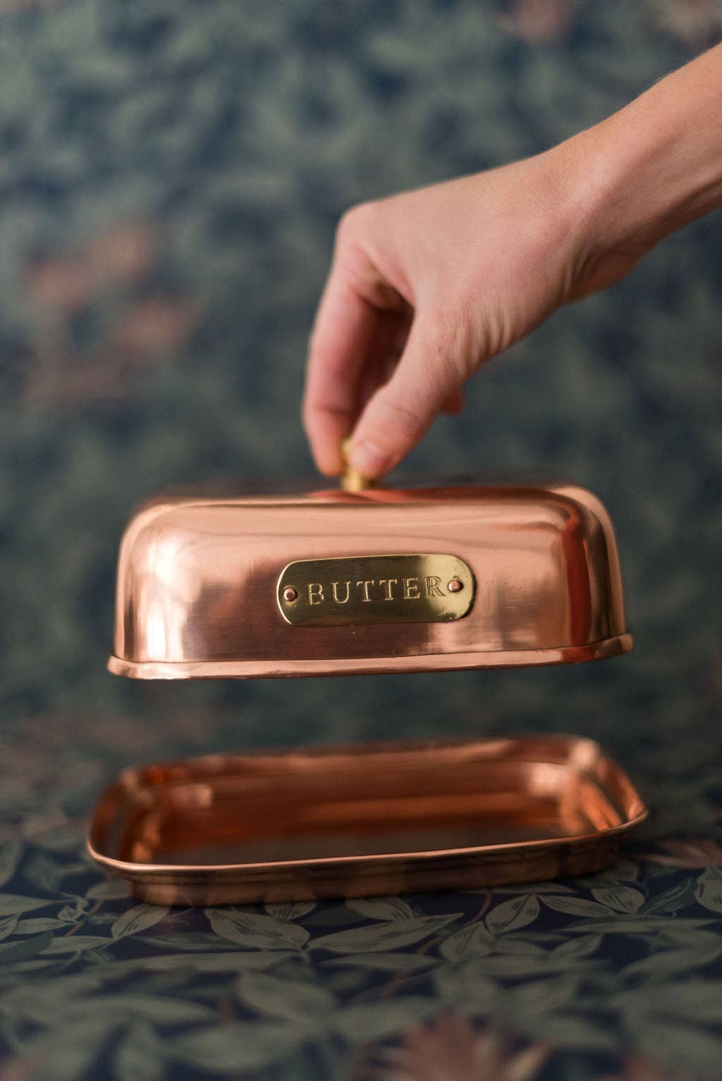 The Heirloom Copper Butter Dish