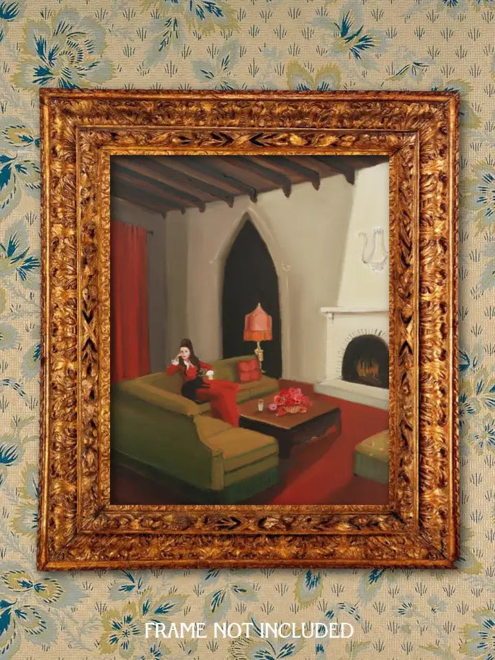THE MANSION GIRLS - The Sitter. Fine Art Print. 8.5"x11"