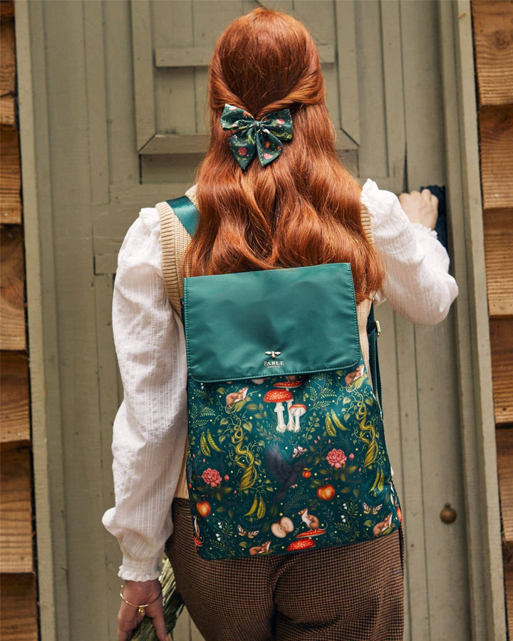 Fable England - FABLE x Catherine Rowe's Into the Woods Green Backpack