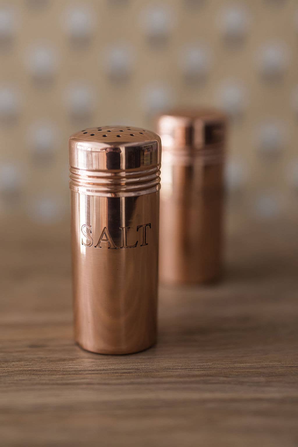 Copper Salt &amp; Pepper Shakers