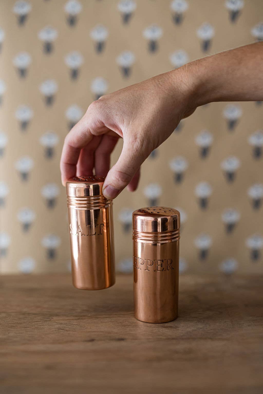 Copper Salt &amp; Pepper Shakers