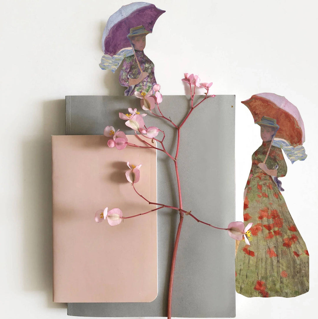 Claude Monet Woman with a Parasol Accordion Bookmarks — Set of
