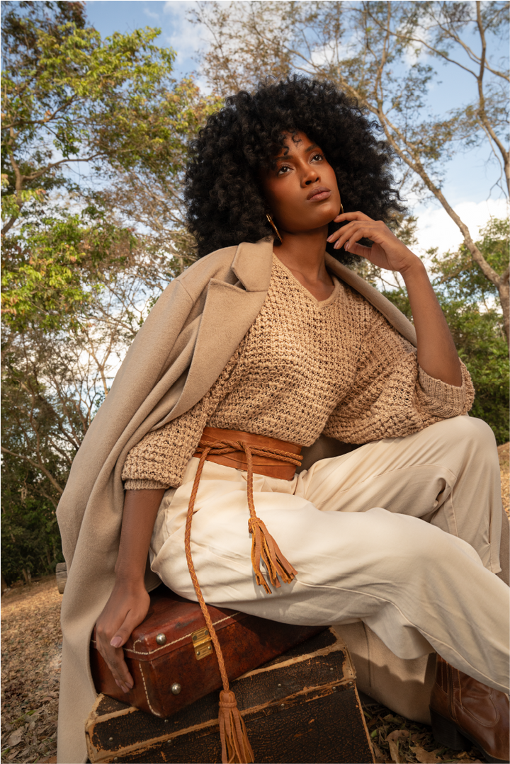 ADA Collection Belts - Lucky Wrap Belt - Cognac