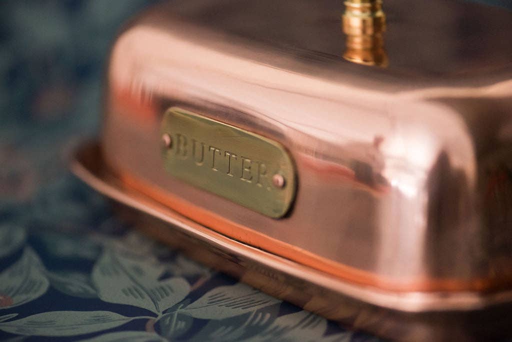 The Heirloom Copper Butter Dish