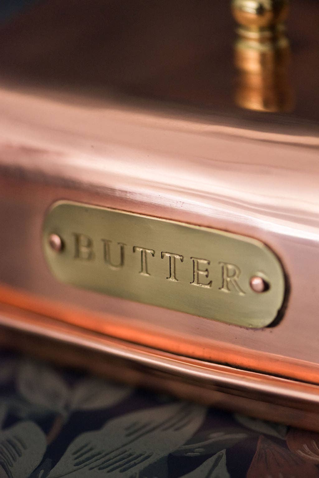 The Heirloom Copper Butter Dish