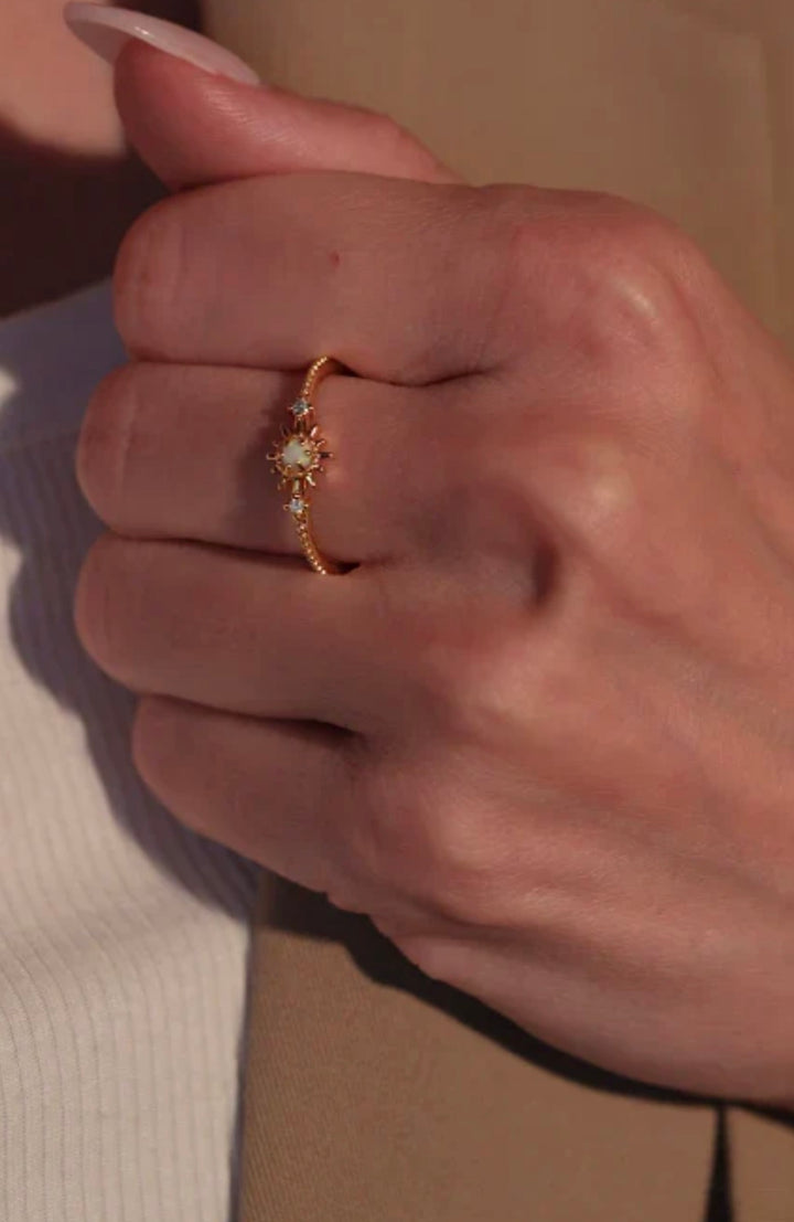 Celestial Opal Adjustable Ring
