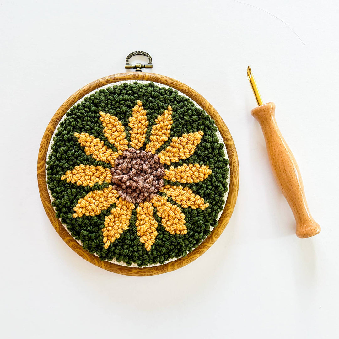 The Urban Acres - Sunflower Punch Needle Kit