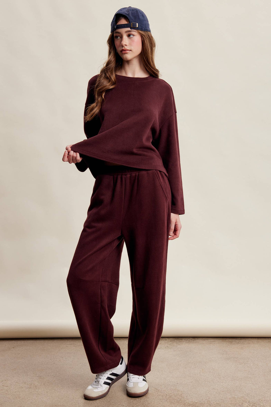 PRE-ORDER-Relaxed Stretch Cotton Knit Lounge Set