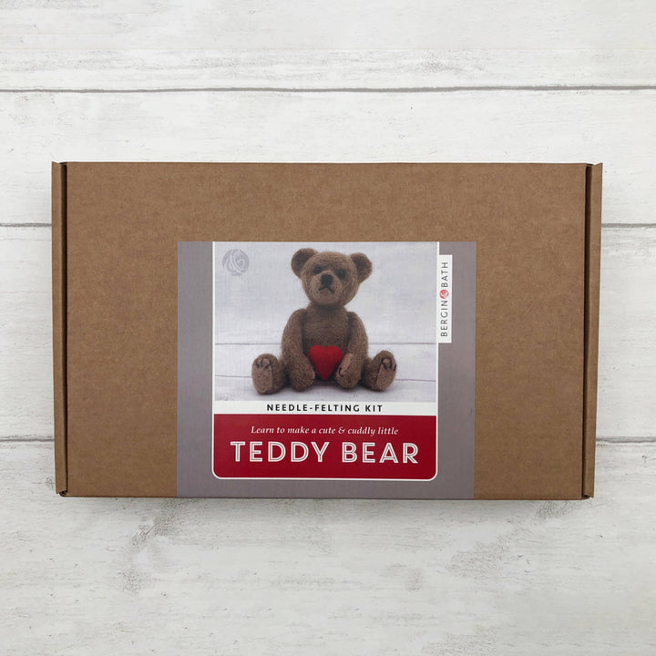Bergin & Bath - Needle Felting Kit - Teddy Bear. Beginners felt kit.