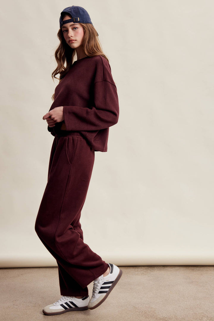 PRE-ORDER-Relaxed Stretch Cotton Knit Lounge Set